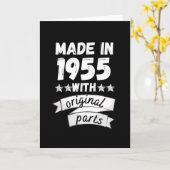 1955年に製造された純正部品付き カード (黄色い花)