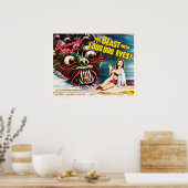 1955年に設立された100万眼の獣 ポスター (キッチン)