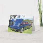 1955年のシボレーの遊牧民の挨拶状 カード (裏面)