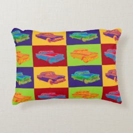 1955年のシボレーBel Airのポップアート アクセントクッション