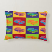 1955年のシボレーBel Airのポップアート アクセントクッション (裏面)