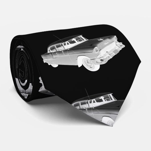 1955年のシボレーBel Airクラシックな車の芸術 ネクタイ (ロール)
