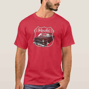 1955年の山形のベル·エア55赤い山形アメリカ人。 Tシャツ