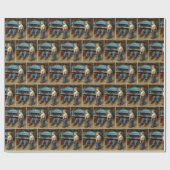 1955年の山形の男の子のパパ作品 ラッピングペーパー (フラット)