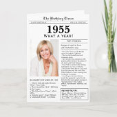 1955年の新聞バースデーカード カード (正面)