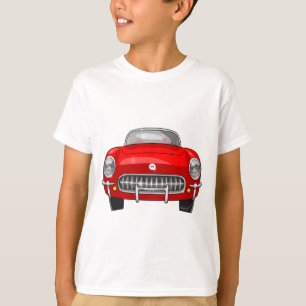 1955年のChevyコルベットの正面図 Tシャツ