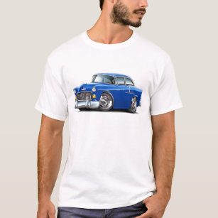 1955年のChevy Belairの青車 Tシャツ