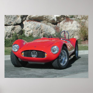 1955年のMaserati A6GC5のロードスター ポスター