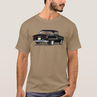 1955年のShoeboxのワイシャツの黒 Tシャツ