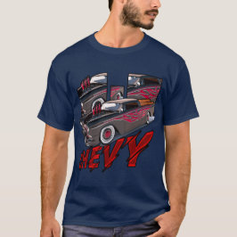 1955年シボレー・ベル・エア ホットロッド好きTシャツ Tシャツ