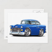 1955年シボレー・ベレア・ブルーカー ポストカード (正面/裏面)