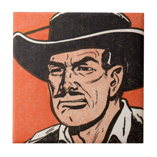 1955年ビリー・ザ・キッド・漫画の欧米の悪党 タイル (正面)