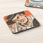 1955年ライフル付き黒い帽子の西の悪い男 コースター (左側)