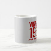 1955年ヴィンテージ年または任意の誕生日右ブレンドM4Z コーヒーマグカップ (中央)