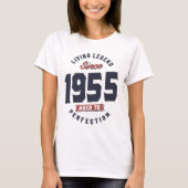 1955年以来の生きた伝説の誕生日ギフト Tシャツ (正面)
