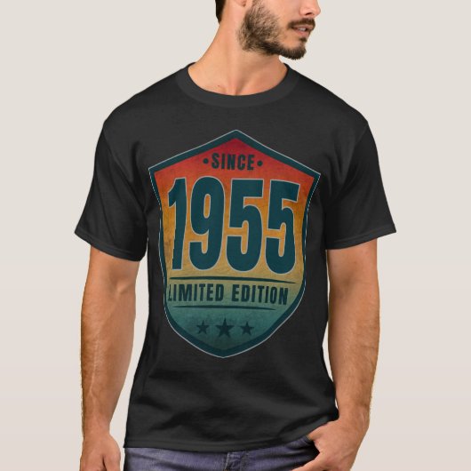 1955年以来 限定版 ヴィンテージ レトロ 日没  Tシャツ (正面)