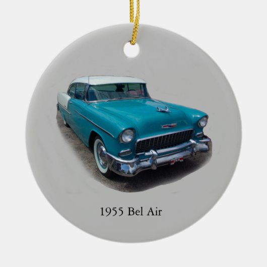 1955年式ベルエアのオーナメント セラミックオーナメント (正面)
