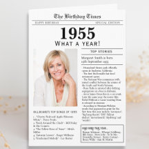 1955年新聞誕生日カード