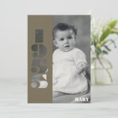 1955年生まれの古い写真 70歳の誕生日 招待状 (スタンド正面)