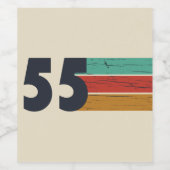 1955年生まれの70歳の誕生日プレゼント ワインラベル (シングルラベル)