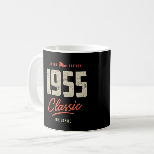 1955年誕生日クラシックギフト コーヒーマグカップ (正面左)
