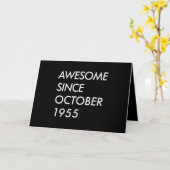 1955年10月生まれの66歳の誕生日プレゼント カード (黄色い花)