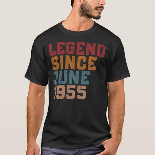 1955年6月生まれの伝説 Tシャツ (正面)