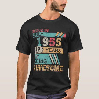 1955年7月に作られたハッピーバースデー67年 Tシャツ