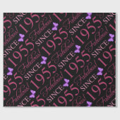 1955年70誕生日以来の素晴らしい ラッピングペーパー (フラット)