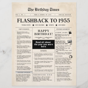 1955年 誕生日新聞