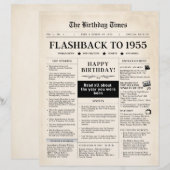 1955年 誕生日新聞 (正面/裏面)