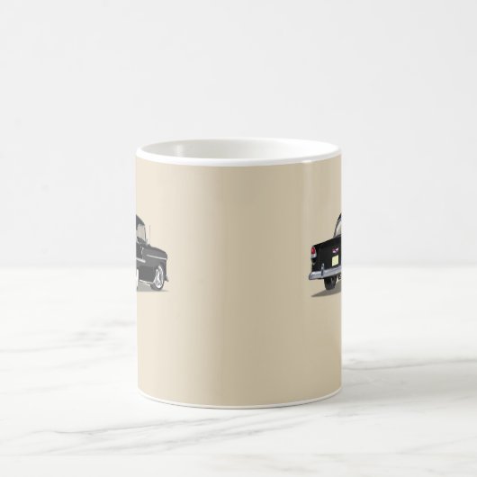 1955年Shoeboxのマグ-黒の コーヒーマグカップ (中央)