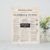 1955生まれ年の70歳の誕生日のモック新聞 (スタンド正面)