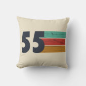 1955生まれ年ヴィンテージ70歳の誕生日ギフト クッション (正面)
