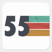 1955生まれ年ヴィンテージ70歳の誕生日ギフト スクエアシール (正面)