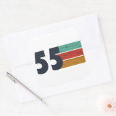 1955生まれ年ヴィンテージ70歳の誕生日ギフト スクエアシール (封筒)