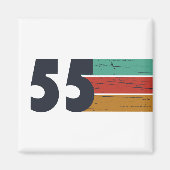 1955生まれ年ヴィンテージ70歳の誕生日ギフト マグネット (正面)