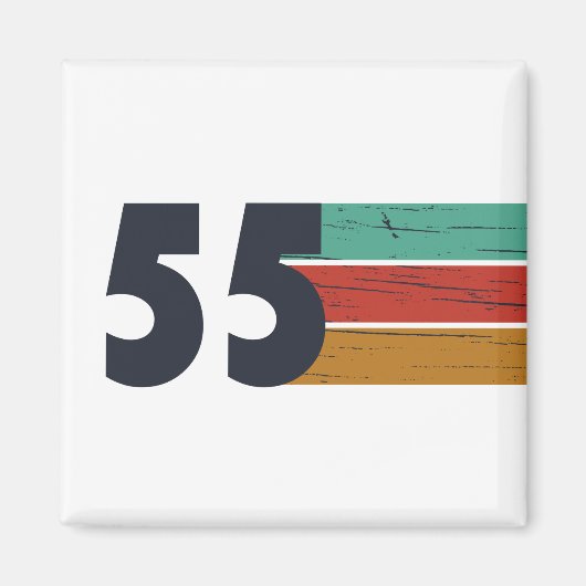 1955生まれ年ヴィンテージ70歳の誕生日ギフト マグネット (正面)