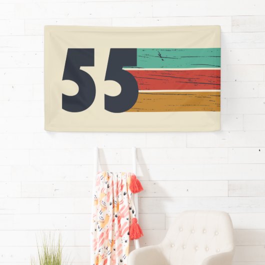 1955生まれ年ヴィンテージ70歳の誕生日ギフト 横断幕 (インサイチュ)