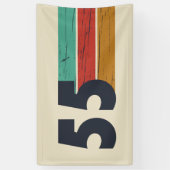 1955生まれ年ヴィンテージ70歳の誕生日ギフト 横断幕 (縦)