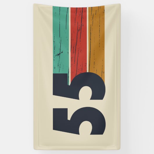 1955生まれ年ヴィンテージ70歳の誕生日ギフト 横断幕 (縦)