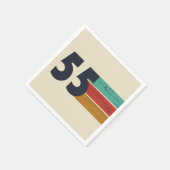 1955生まれ年ヴィンテージ70歳の誕生日パーティー スタンダードカクテルナプキン (角)