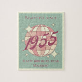 1955生まれ年70歳の誕生日パーティギフトのヴィンテージ ジグソーパズル (縦)