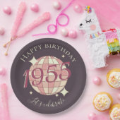 1955生まれ年70th birthday party decor紙プレート ペーパープレート (パーティー)