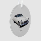 1955白コンバーチブルアクリルオーナメント オーナメント (正面)