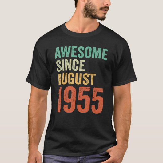 1955素晴らし年威厳があるシャツ68誕生日Wome以来 Tシャツ (正面)