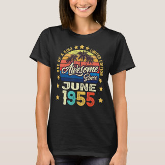 1955素晴らし年6月以来ヴィンテージ67誕生日 Tシャツ