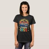 1955素晴らし年6月以来ヴィンテージ67誕生日 Tシャツ (正面フル)