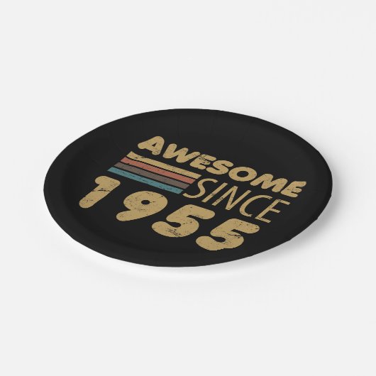 1955素晴らし年70誕生日以来 ペーパープレート (アングル)