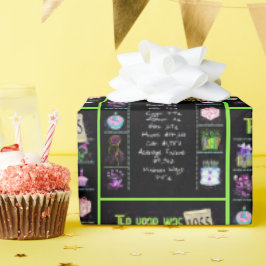 1955誕生日年トリビア ラッピングペーパー